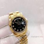 Best Quality Rolex Day-date 36mm Black Diamond Gold Presidential watch
